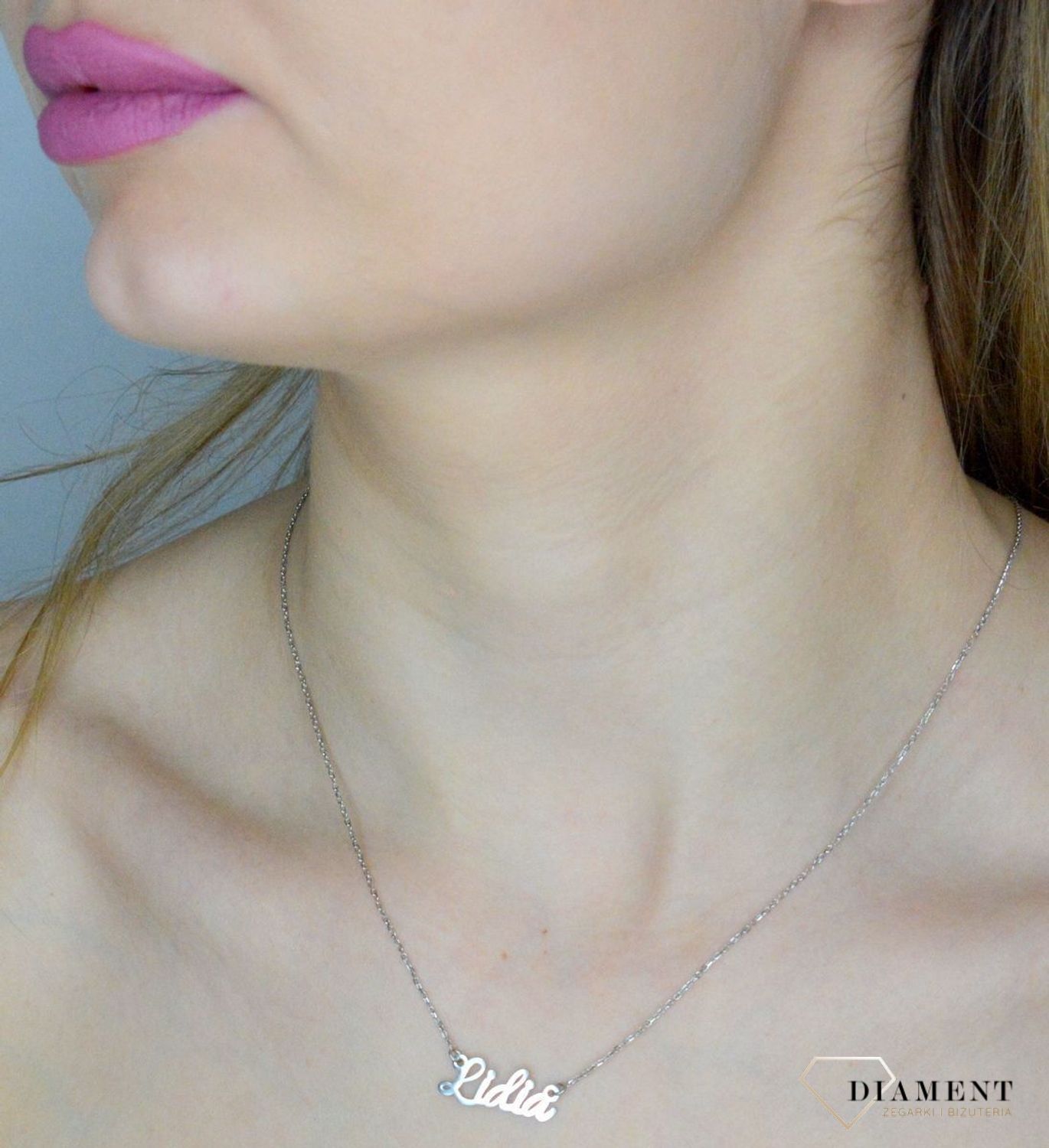 Srebrny naszyjnik damski 925 Imię Lidia DIA-NSZ-4928LIDIA-925.jpg