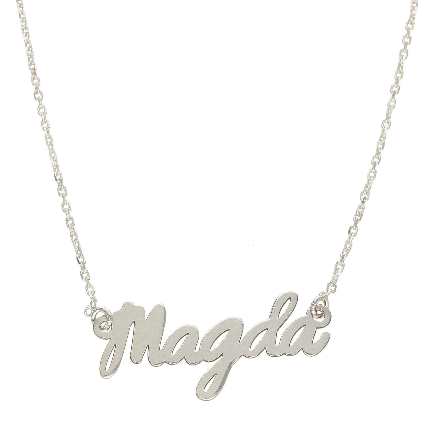 Srebrny naszyjnik celebrytka z imieniem Magda DIA-NSZ-4928MAGDA-925.jpg