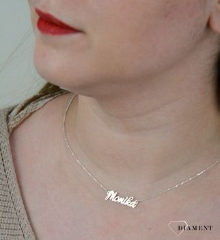 Srebrny naszyjnik damski 925 'Imię Monika' (1).JPG