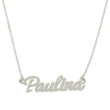 Srebrny naszyjnik celebrytka z imieniem Paulina DIA-NSZ-4928PAULINA-925.jpg