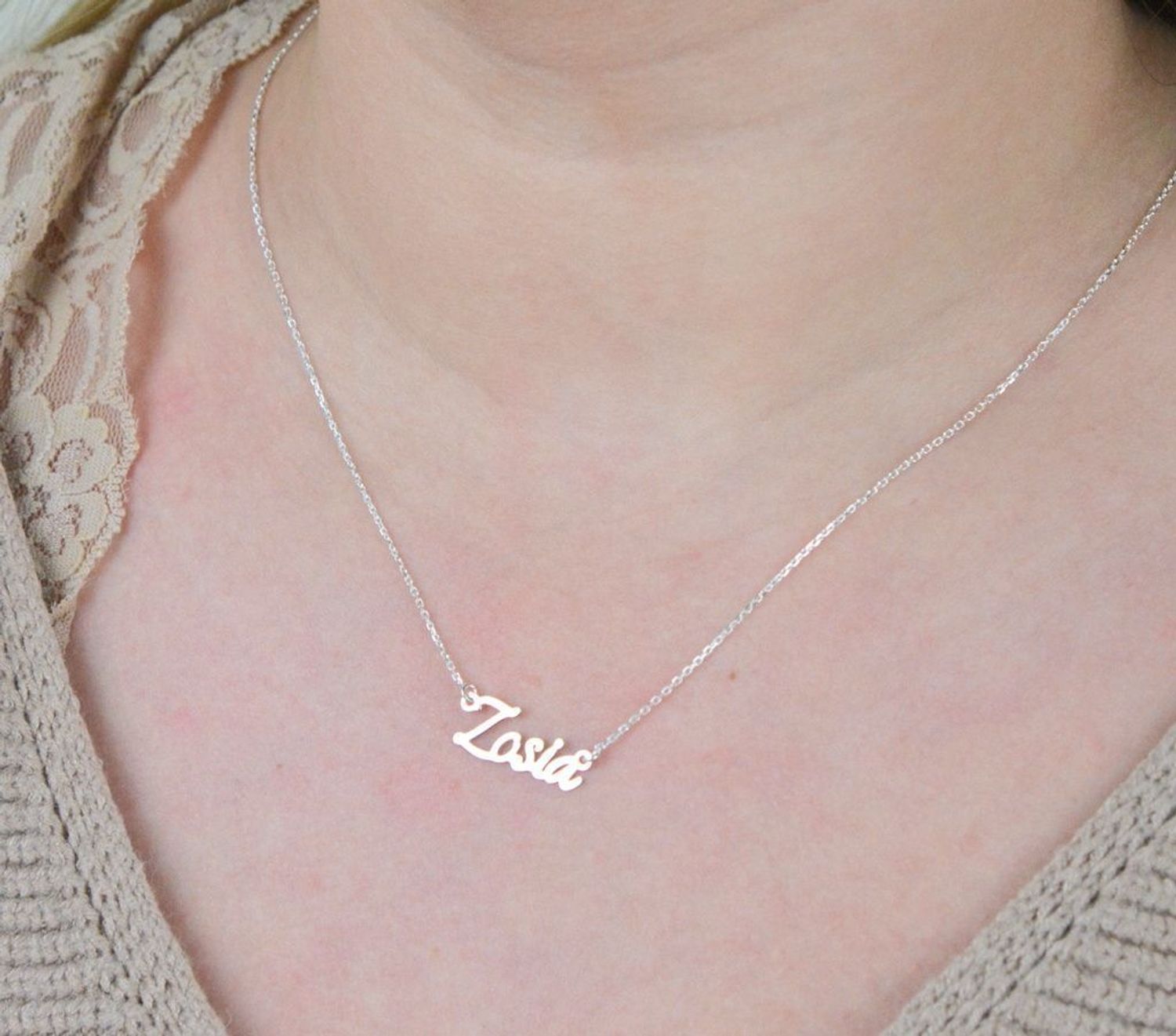 Srebrny naszyjnik celebrytka z imieniem Zosia DIA-NSZ-4928ZOSIA-925.jpg