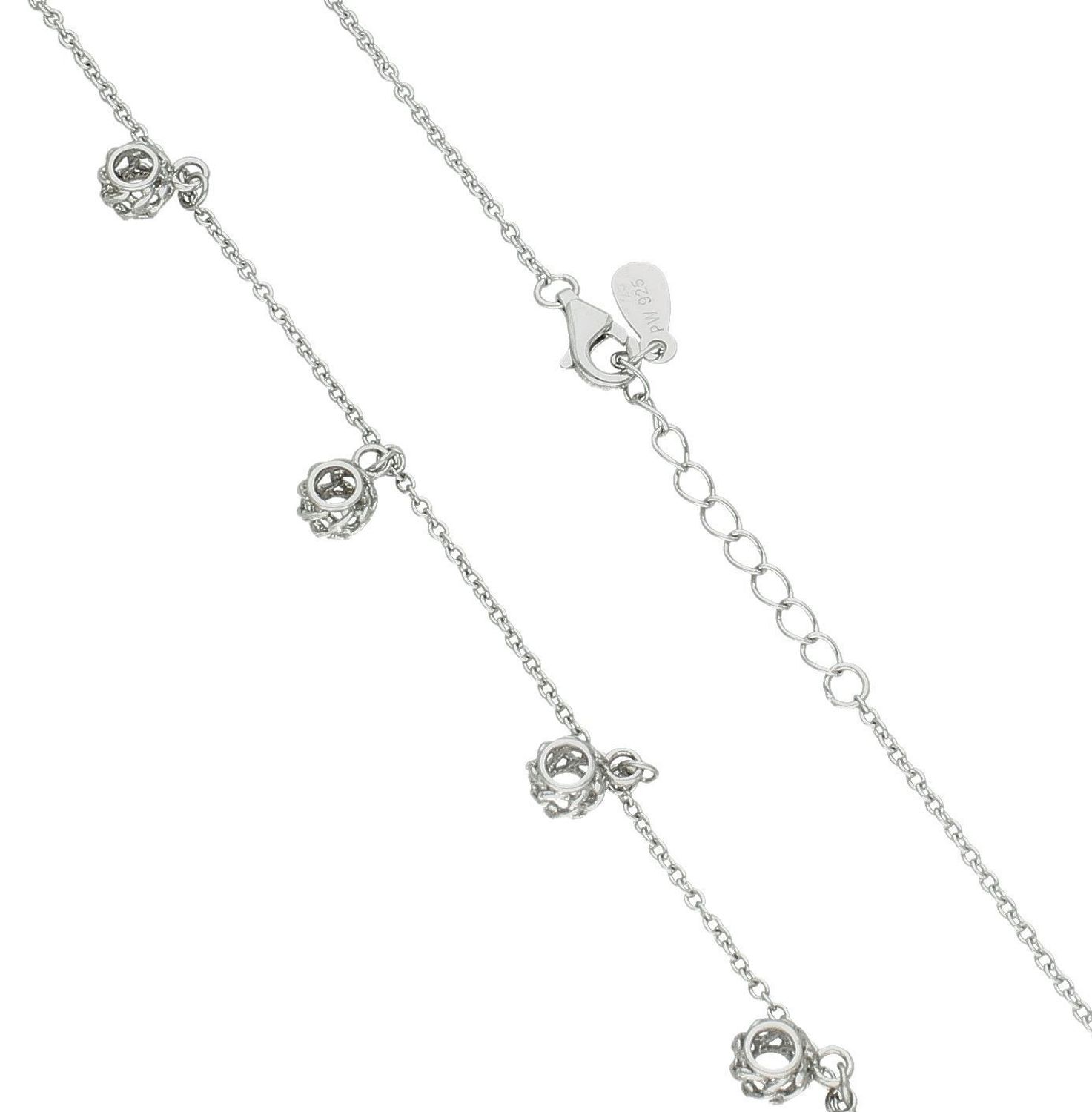 Srebrny naszyjnik celebrytka damskie 925 ażurowe kuleczki DIA-NSZ-4991-925. Srebrny naszyjnik damski. Naszyjnik srebrny celebrytka. Srebrna celebrytka damska z zawieszkami. Srebrny naszyjnik celebrytka damska na prezent (2).jpg