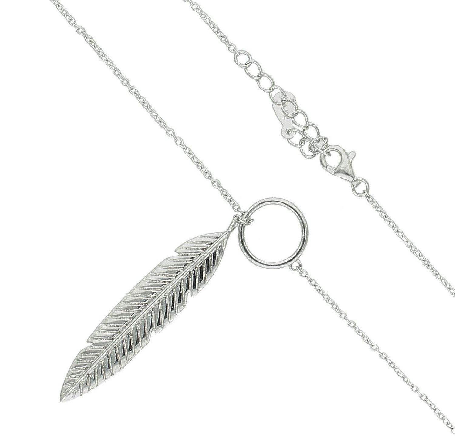 Srebrny naszyjnik celebrytka damskie 925 krawacik z piórkiem DIA-NSZ-4992-925. Srebrny naszyjnik damski. Naszyjnik srebrny celebrytka. Srebrna celebrytka damska z zawieszkami. Srebrny naszyjnik celebrytka damska na prezent (2).jpg