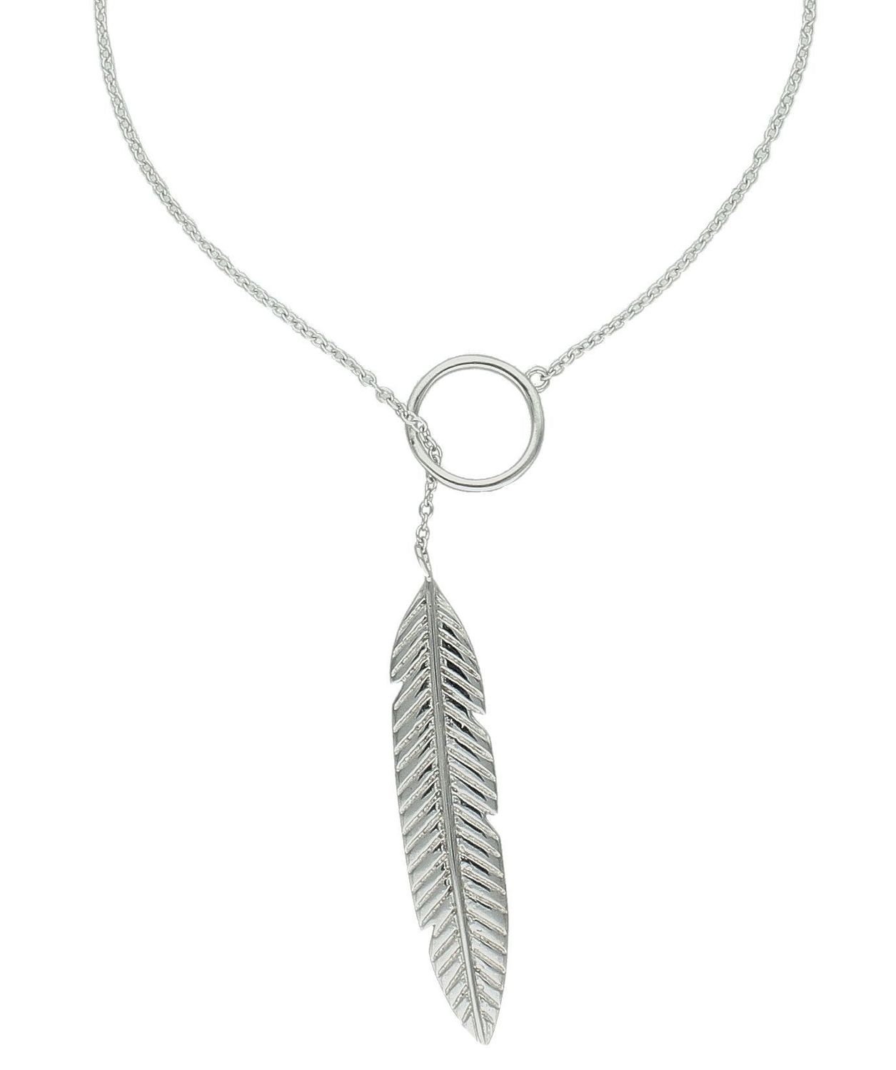 Srebrny naszyjnik celebrytka damskie 925 krawacik z piórkiem DIA-NSZ-4992-925. Srebrny naszyjnik damski. Naszyjnik srebrny celebrytka. Srebrna celebrytka damska z zawieszkami. Srebrny naszyjnik celebrytka damska na prezent (2).jpg