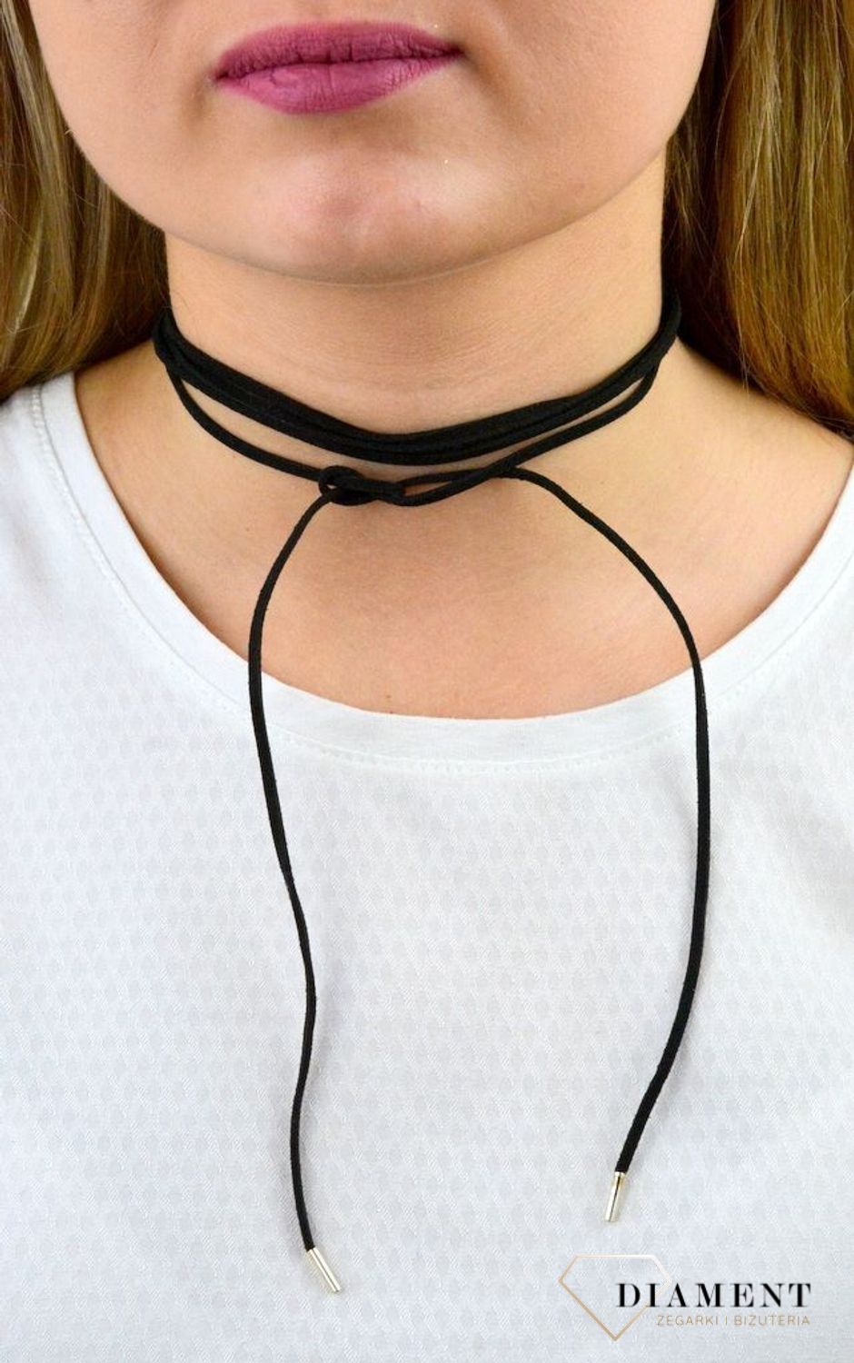 Naszyjnik damski typu choker czarny DIA-NSZ-5591-925.jpg