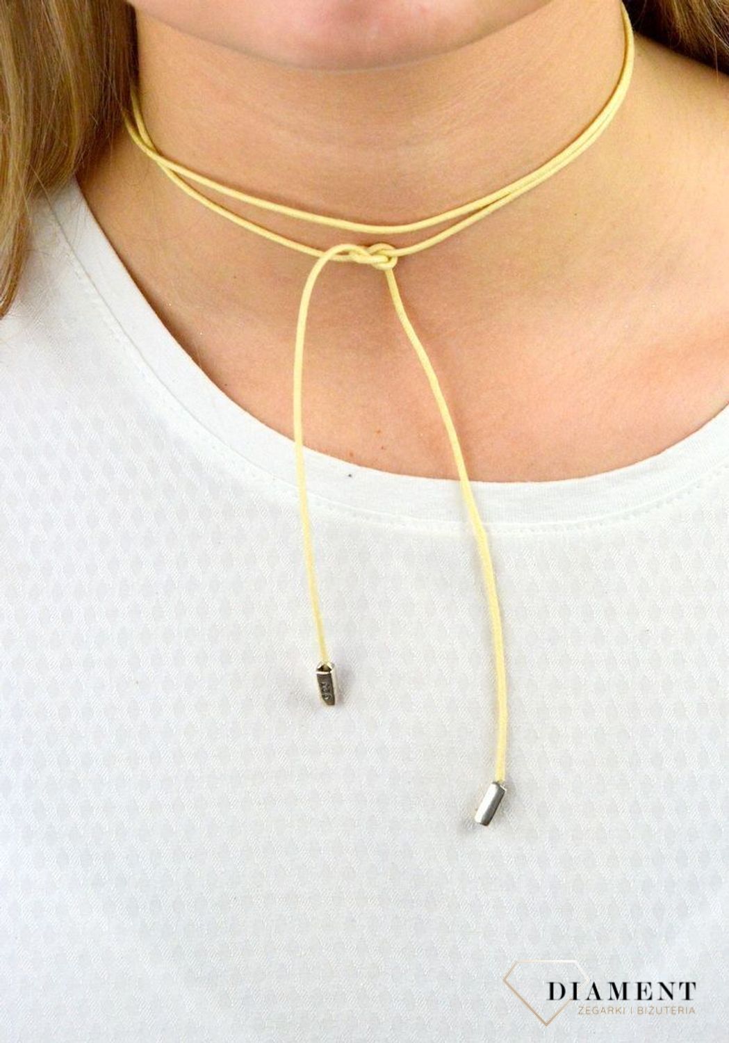 Naszyjnik damski typu choker Sznurek 100 cm DIA-NSZ-5592-925 z końcówkami srebrnymi DIA-NSZ-5592-925v.jpg