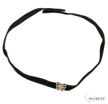 Naszyjnik damski choker na szyję z motylkiem DIA-NSZ-5596-925.jpg