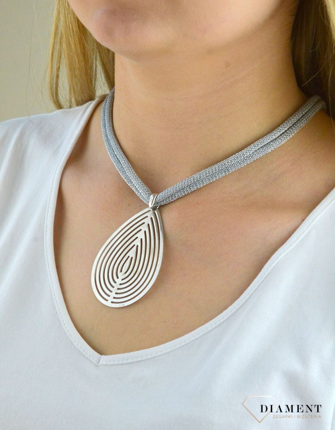 Srebrny naszyjnik 'Srebrna Nitka' DIA-NSZ-5906-925. Naszyjnik srebrny. Naszyjnik srebrna nitka. Naszyjnik srebrny z dużą zawie.jpg