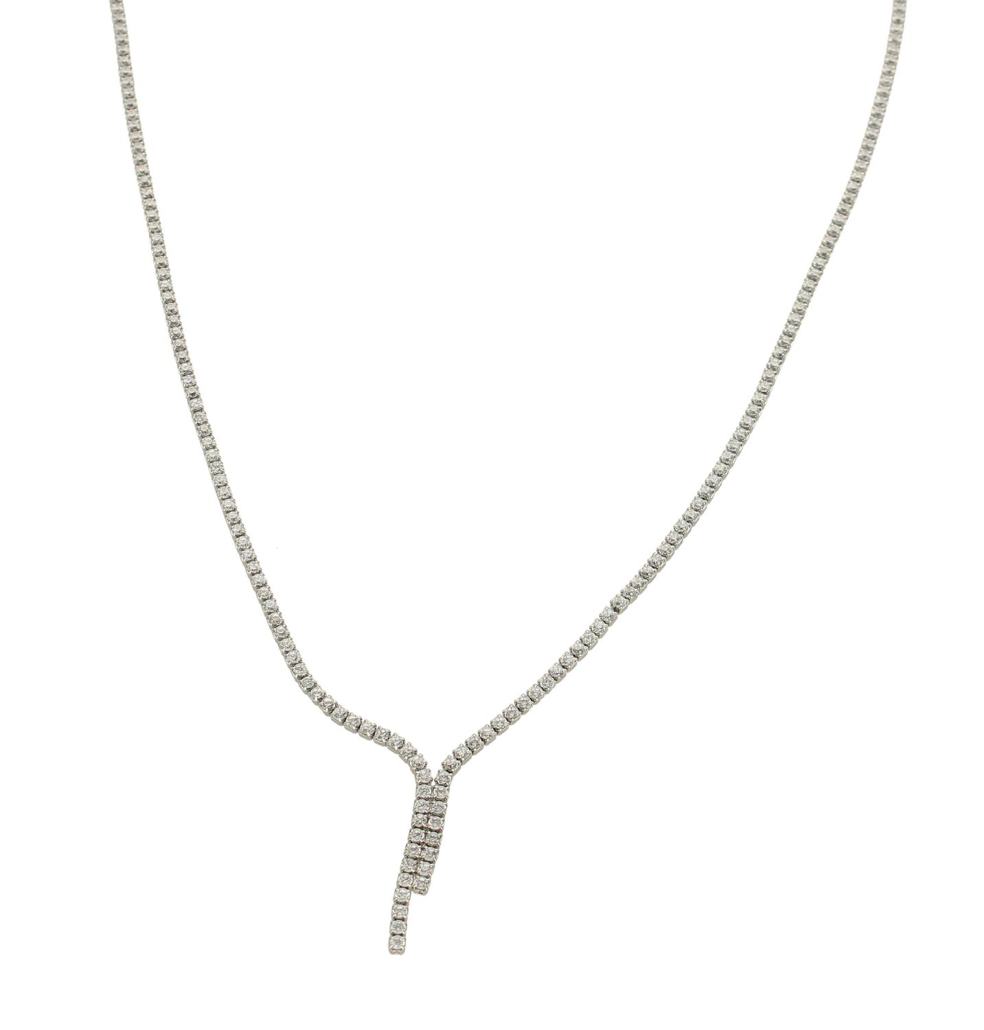 Srebrny naszyjnik  z cyrkoniami DIA-NSZ-5910-925. Srebrny naszyjnik. Naszyjnik srebrny z cyrkoniami. Naszyjnik srebrny elegancki. Srebrny naszyjnik dla każdej kobiety..jpg