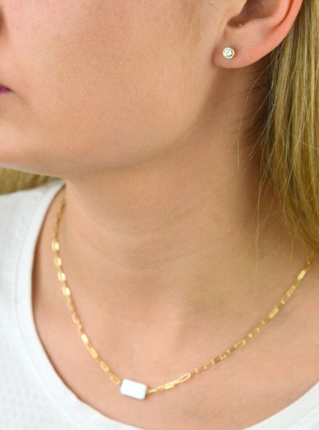 Naszyjnik pozłacany  Oryginalna perła  925 DIAMENT DIA-NSZ-5944-925 💎 Niezwykle szykowny naszyjnik wykonany z najwyższej jakości srebra to elegancki dodatek do wielu stylizacji.jpg