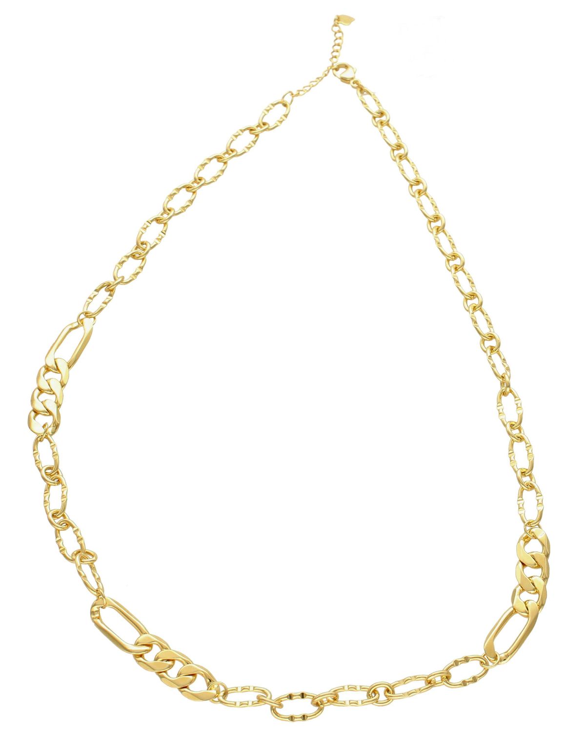 Naszyjnik srebrny pozłacany  Nowoczesne połączenie  925 DIAMENT DIA-NSZ-5948-925. 💎 Niezwykle szykowny naszyjnik wykonany z najwyższej jakości srebra to elegancki dodatek do wielu sty.jpg