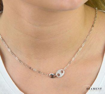 Naszyjnik srebrny  Błyszczące ziarna kawy  925 DIAMENT 💎 Niezwykle szykowny naszyjnik wykonany z najwyższej jakości srebra to elegancki dodatek do wielu stylizacji. 💎 (1).JPG