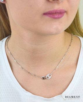 Naszyjnik srebrny  Błyszczące ziarna kawy  925 DIAMENT 💎 Niezwykle szykowny naszyjnik wykonany z najwyższej jakości srebra to elegancki dodatek do wielu stylizacji. 💎 (3).JPG