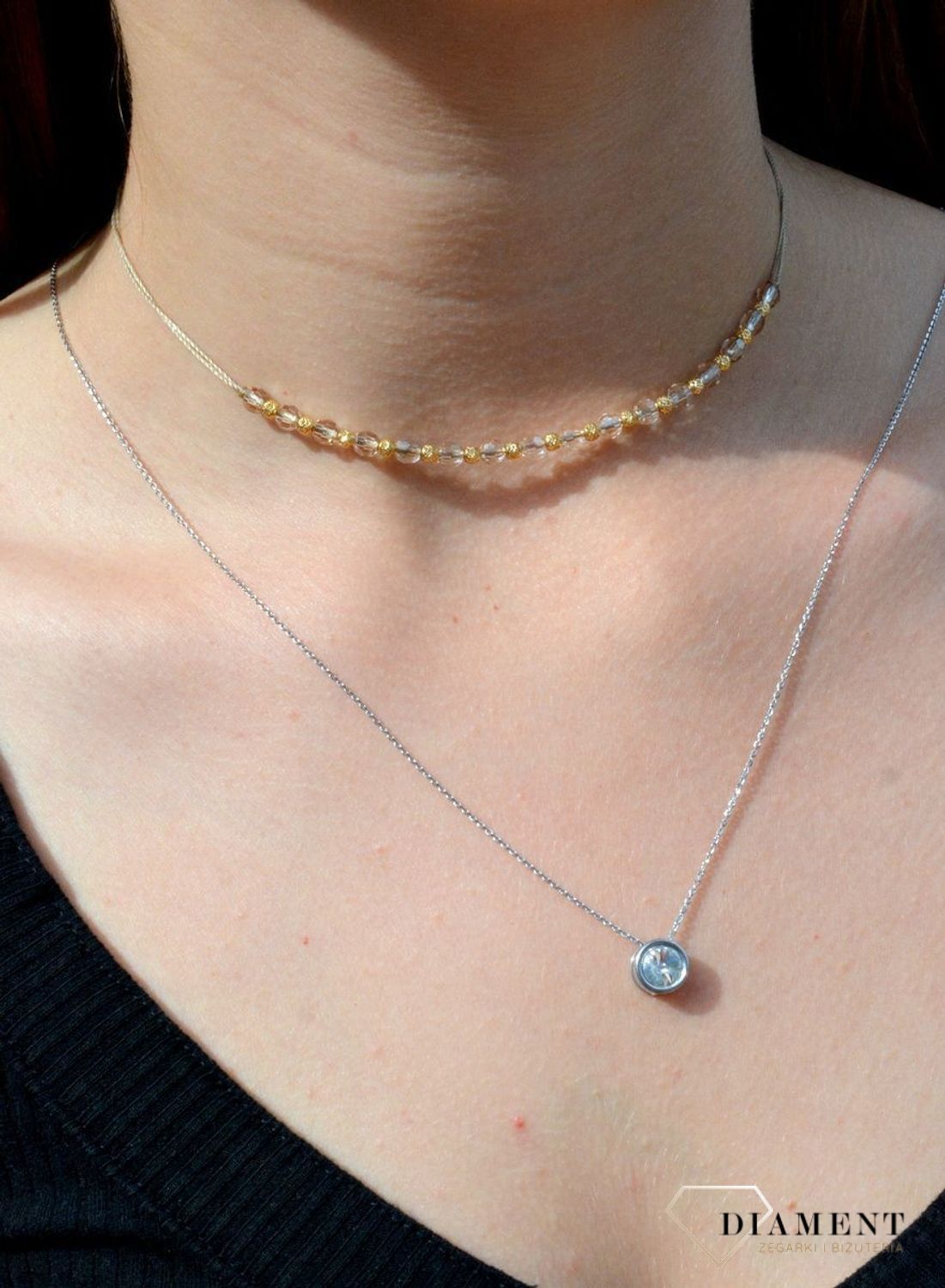 Naszyjnik choker złoty 5858 z kamieniami naturalnymi DIA-NSZ-6468-585. Naszyjnik ze złotem. Naszyjnik na sznureczku. Naszyjnik na sznureczku ze złotymi kulkami. Naszyjnik idealny na lato. Naszyjnik złoty na prezent. Naszyjnik.jpg