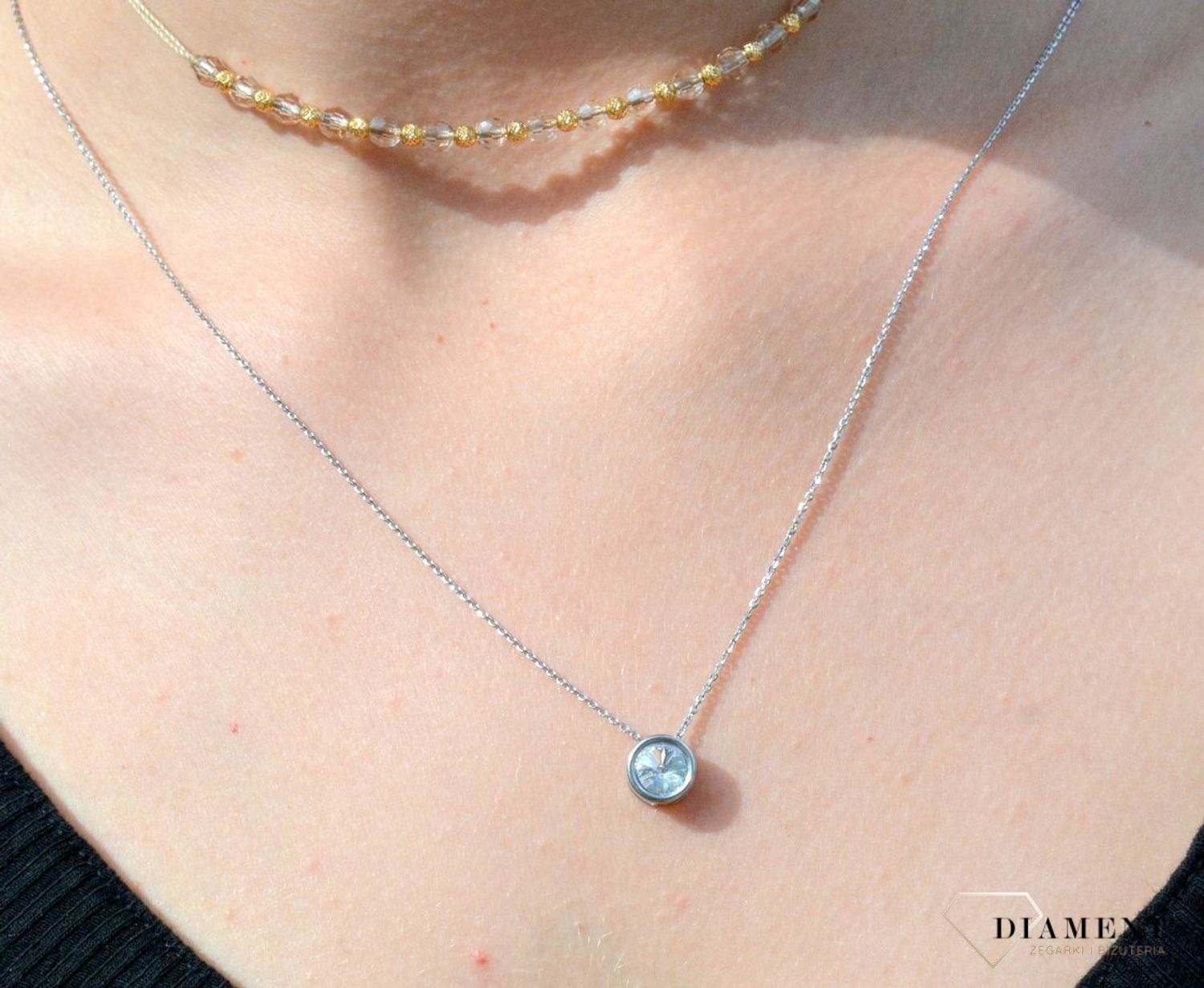 Naszyjnik choker złoty 5858 z kamieniami naturalnymi DIA-NSZ-6468-585. Naszyjnik ze złotem. Naszyjnik na sznureczku. Naszyjnik na sznureczku ze złotymi kulkami. Naszyjnik idealny na lato. Naszyjnik złoty na prezent. Naszyjnik.jpg