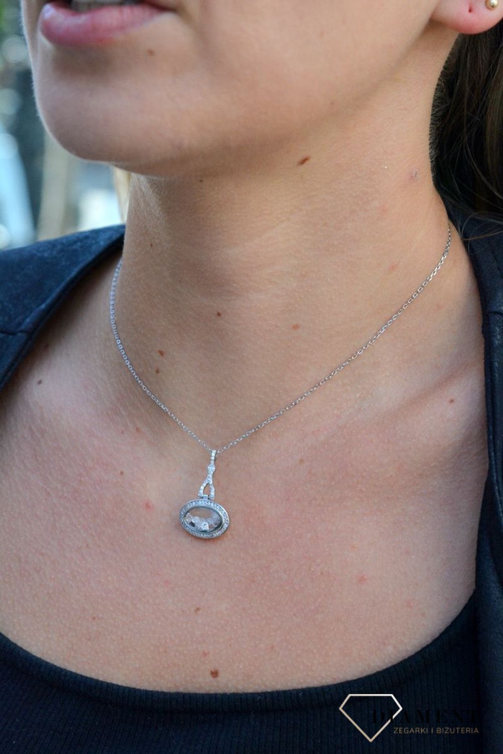 Naszyjnik srebrny celebrytka 'Błyszczące cyrkonie' DIA-NSZ-6791-925. Naszyjnik srebrny celebrytka. Srebrny naszyjnik damski. Naszyjnik damski z cyrkoniami. Srebrny naszyjnik celebrytka na każdą okazję. Naszyjnik celebrytka id.jpg
