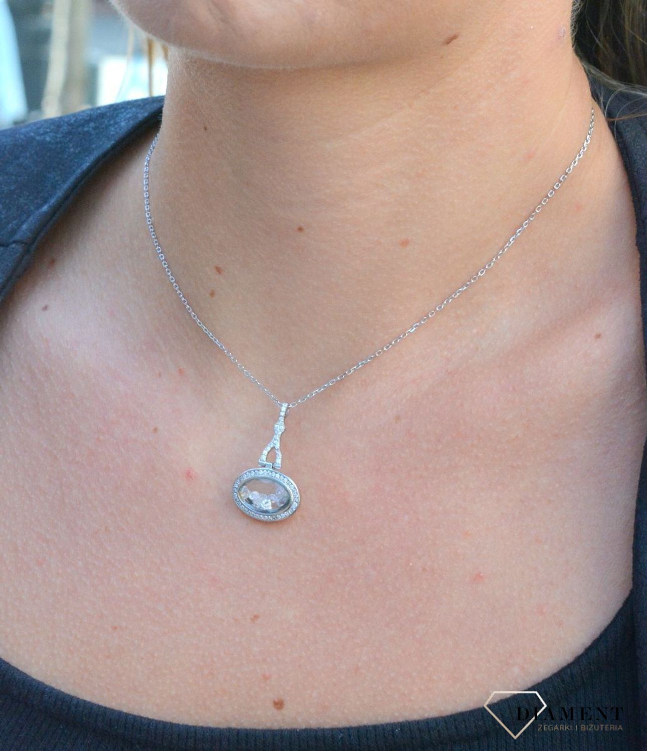 Naszyjnik srebrny celebrytka 'Błyszczące cyrkonie' DIA-NSZ-6791-925. Naszyjnik srebrny celebrytka. Srebrny naszyjnik damski. Naszyjnik damski z cyrkoniami. Srebrny naszyjnik celebrytka na każdą okazję. Naszyjnik celebrytka id.jpg