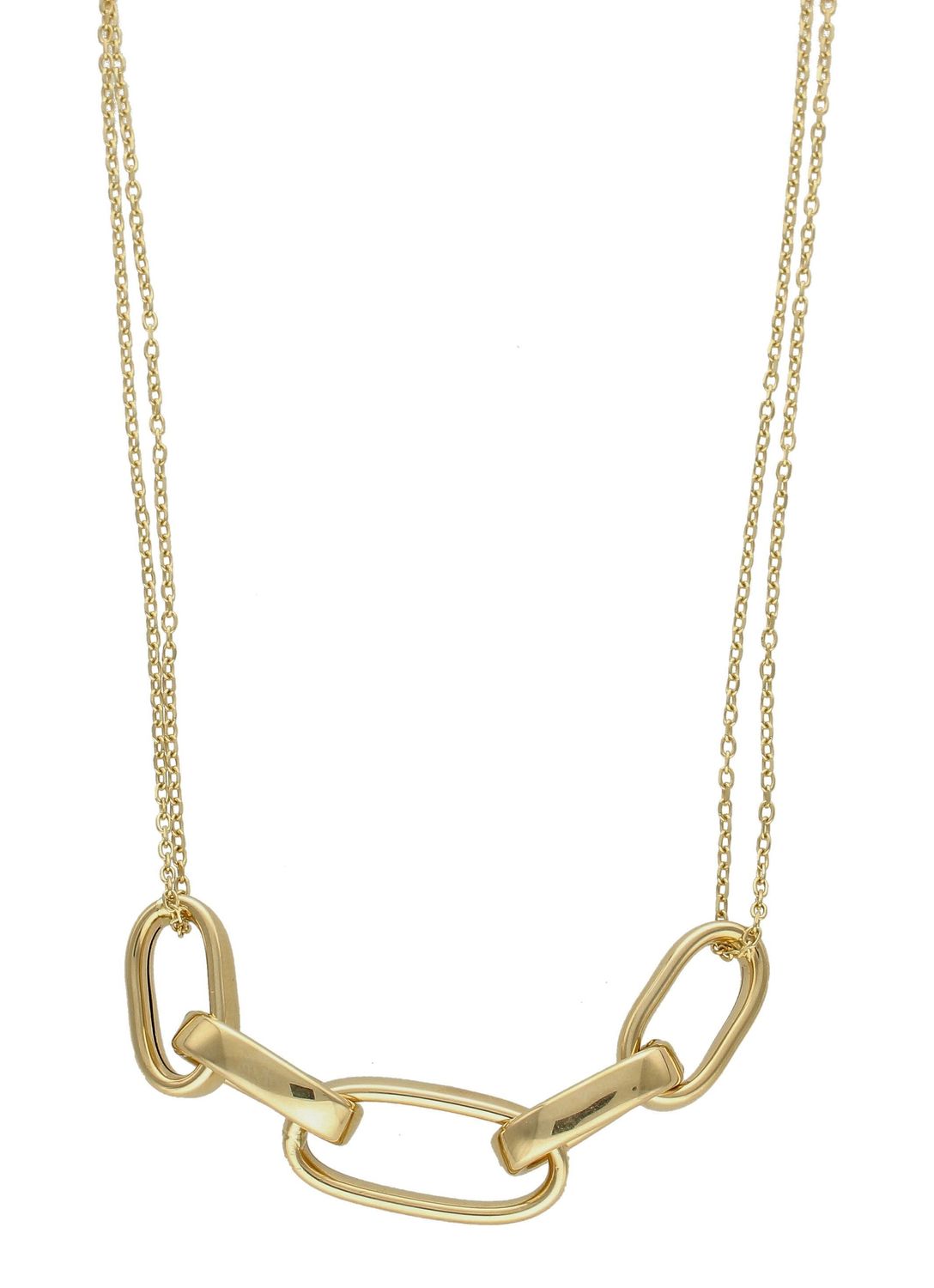 Prezentowany złoty naszyjnik to doskonała propozycja dla kobiet, które cenią sobie uniwersalne i oryginalne dodatki. Naszyjnik w takiej formie to ciekawy model, który z pewnością zachwyci kobiety eleganckie i pełne klasy..jpg