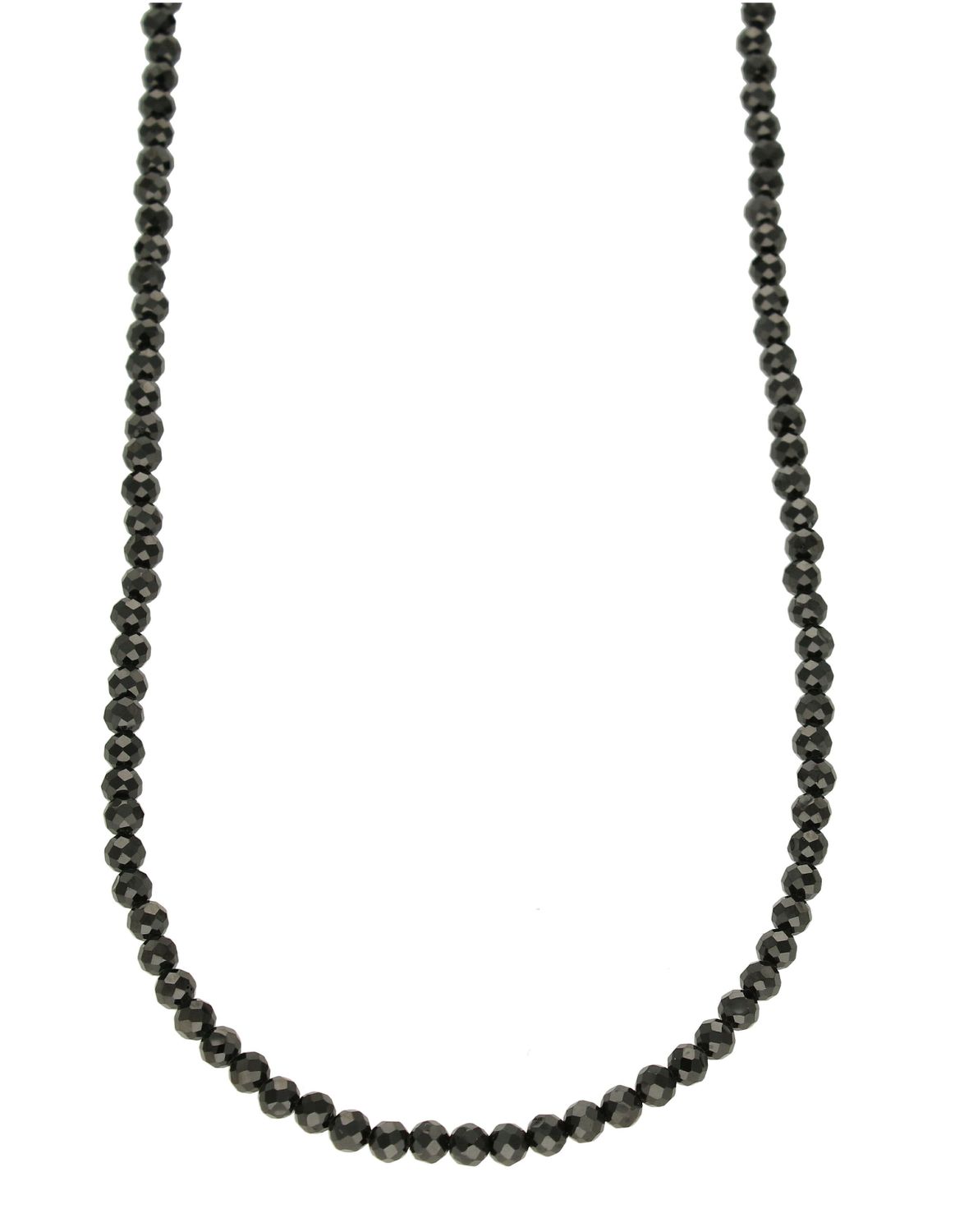 Naszyjnik damski kolorowe kamienie naturalne spinel DIA-NSZ-8056-925.  Naszyjniki z kamieniami naturalnymi od lat zachwycają elegancją i ponadczasowym pięknem. Drobne koraliki kamieni naturalnych w kolorze czarnym. Naszyjnik i.jpg