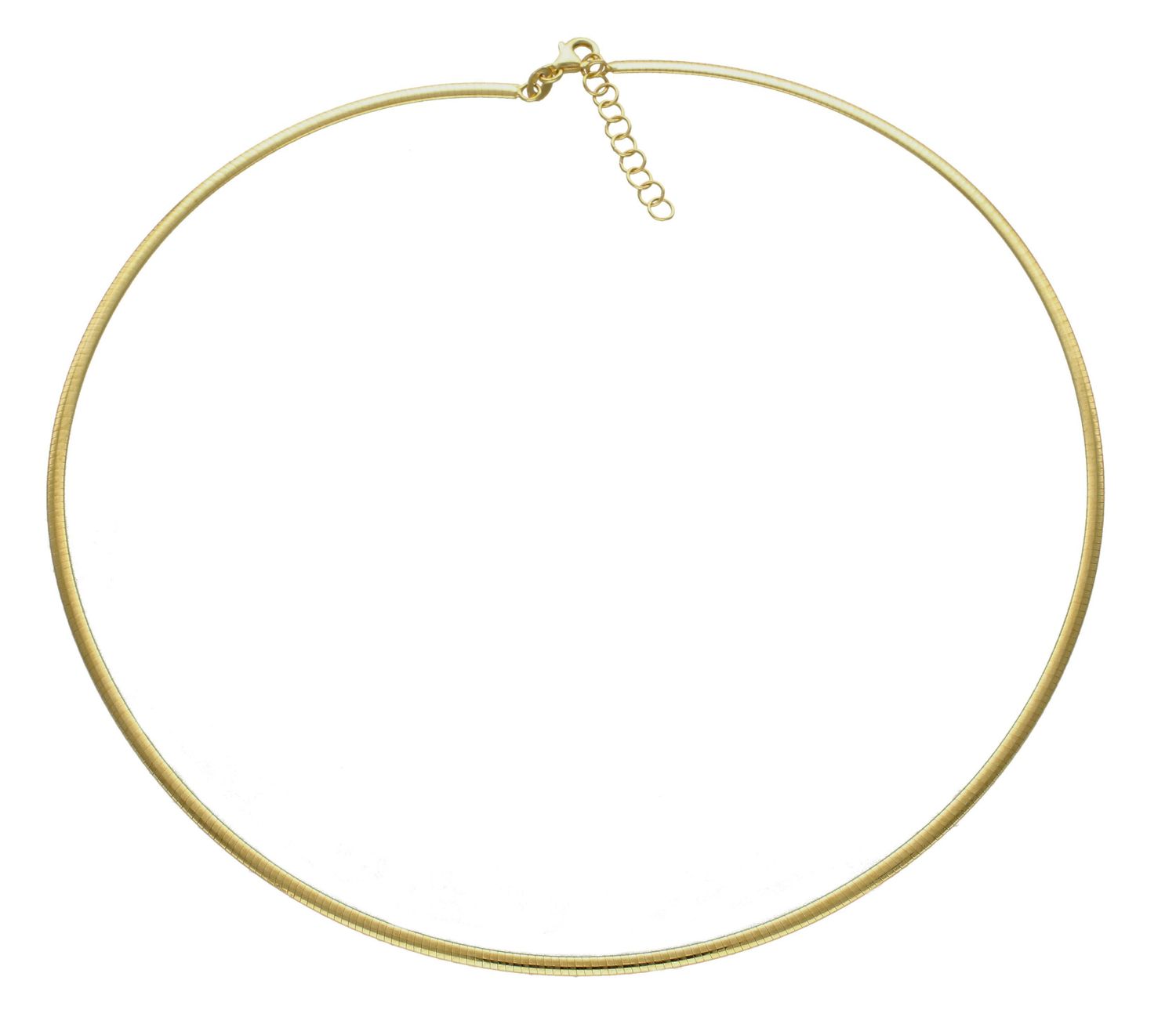 Złoty naszyjnik damski 585 płaska żmijka DIA-NSZ-8071-585. Złoty naszyjnik warstwowy typu żmijka, ozdobna linka. Wykonana ze 14-karatowego żółtego złota, próba 585.Biżuteria wspaniale rozświetli dekolt, stanowiąc jednocześnie.jpg