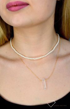 Naszyjnik damski kamienie małe naturalne perły 4 mm DIA-NSZ-8. . Naszyjniki z kamieniami naturalnymi od lat zachwycają elegancją i ponadczasowym pi. prezent dla mamy. łańcuszek z kamieniem górskim ( (10).JPG