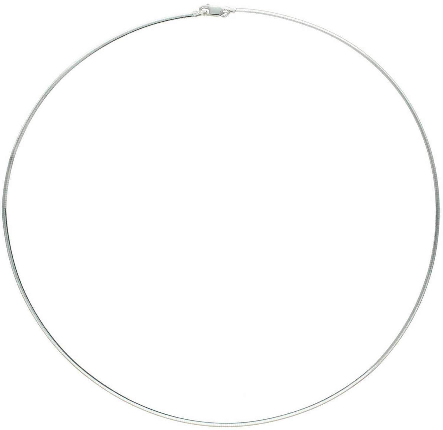 Srebrny naszyjnik damski DIA-NSZ-8534-925 – elegancka linka sztywna o długości 42 cm. Wykonany ze srebra próby 925, waży ok. 5,4 g i posiada praktyczne zapięcie na karabińczyk. 1.jpg