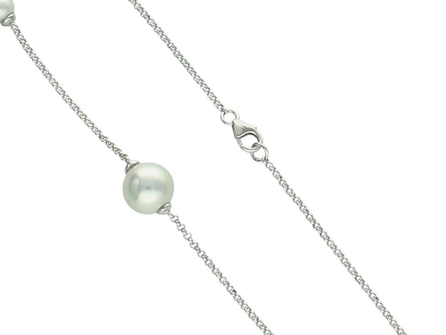 Naszyjnik damski srebrny 925 DIA-NSZ-8610-925 z naturalnymi perłami (5 mm – 1 cm), długość 48 cm, zapięcie na karabińczyk. Klasyczna i elegancka biżuteria dla kobiet.1.jpg