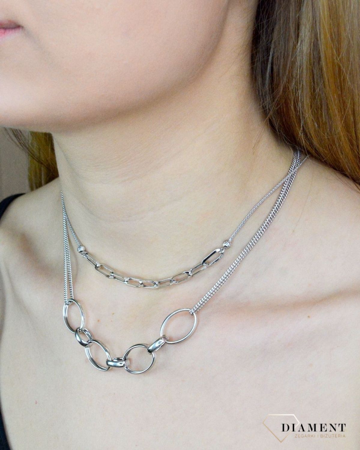 Naszyjnik srebrny damski owalne ogniwka DIA-NSZ-9103-925.jpg