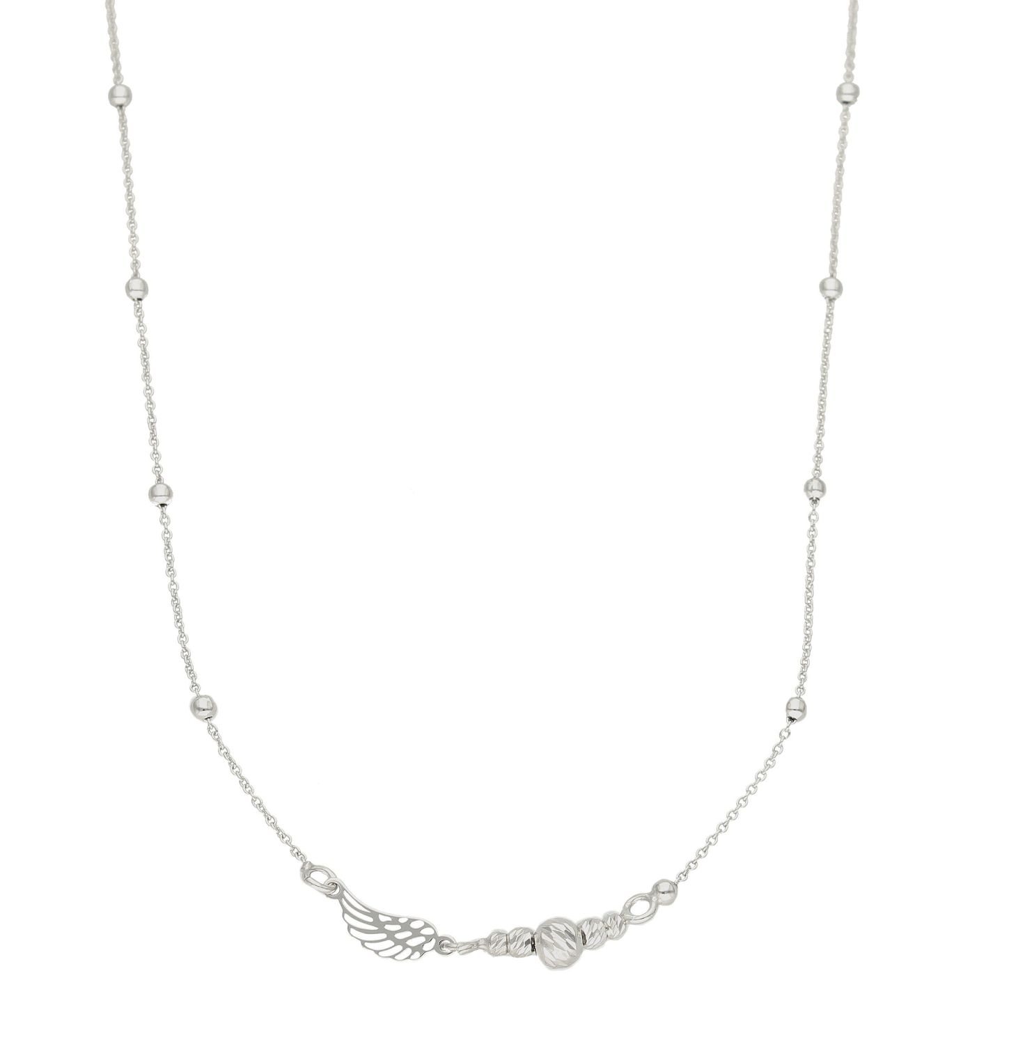 Naszyjnik srebrny damski celebrytka ze skrzydełkiem DIA-NSZ-9105-925. Niezwykle szykowny naszyjnik wykonany z najwyższej jakości srebra to elegancki dodatek do wielu stylizacji. Naszyjnik wykonany z najwyższej próby srebra z o.jpg