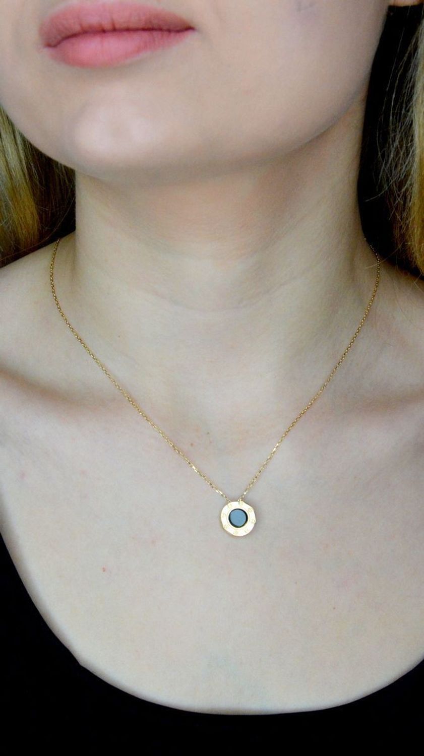 Złoty naszyjnik 585 typu Cartier z czarną emalią DIA-NSZ-9703-585 (1).jpg