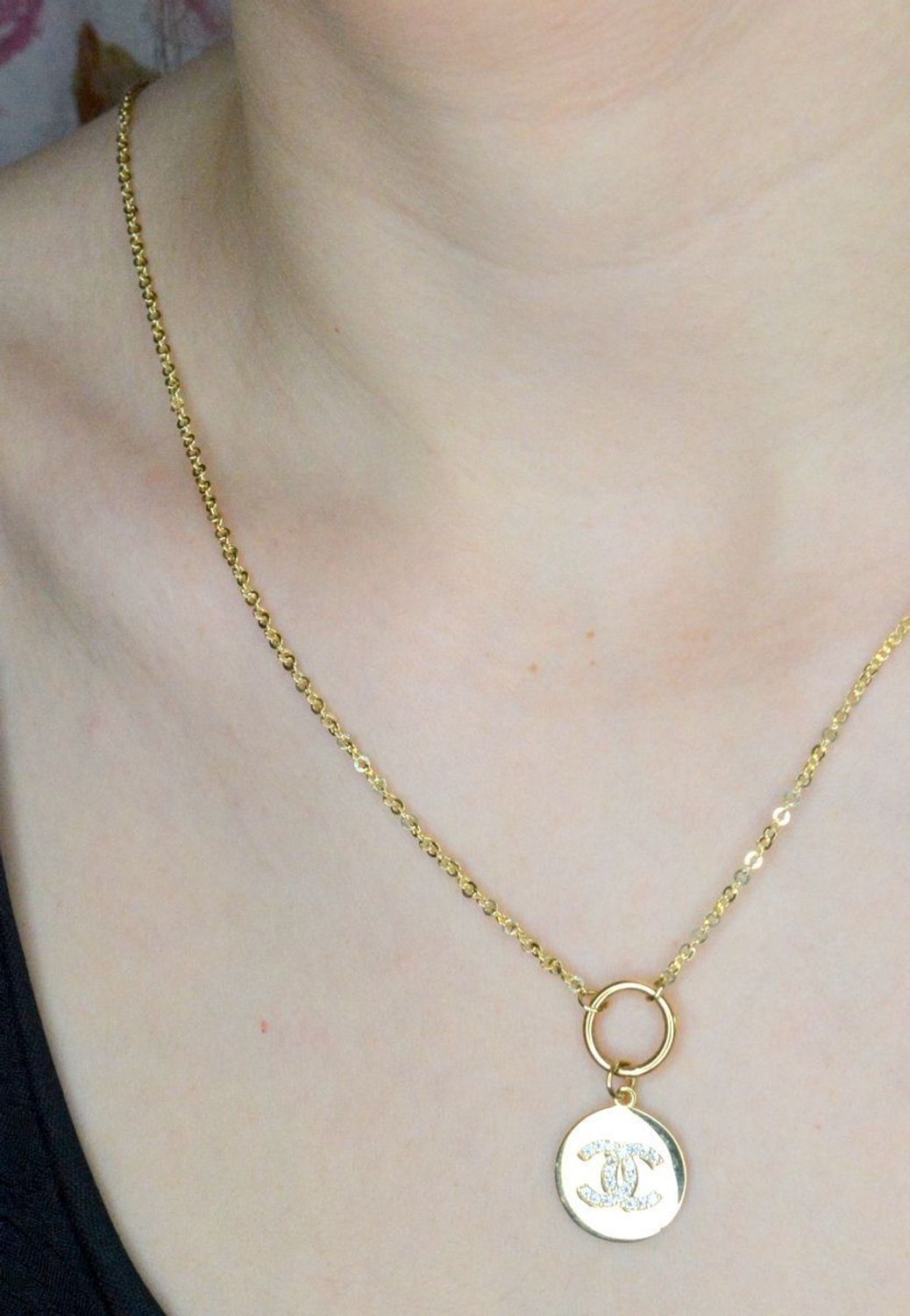 Naszyjnik złoty 585 Modny wzór Chanelki DIA-NSZ-9704-585 (2).jpg