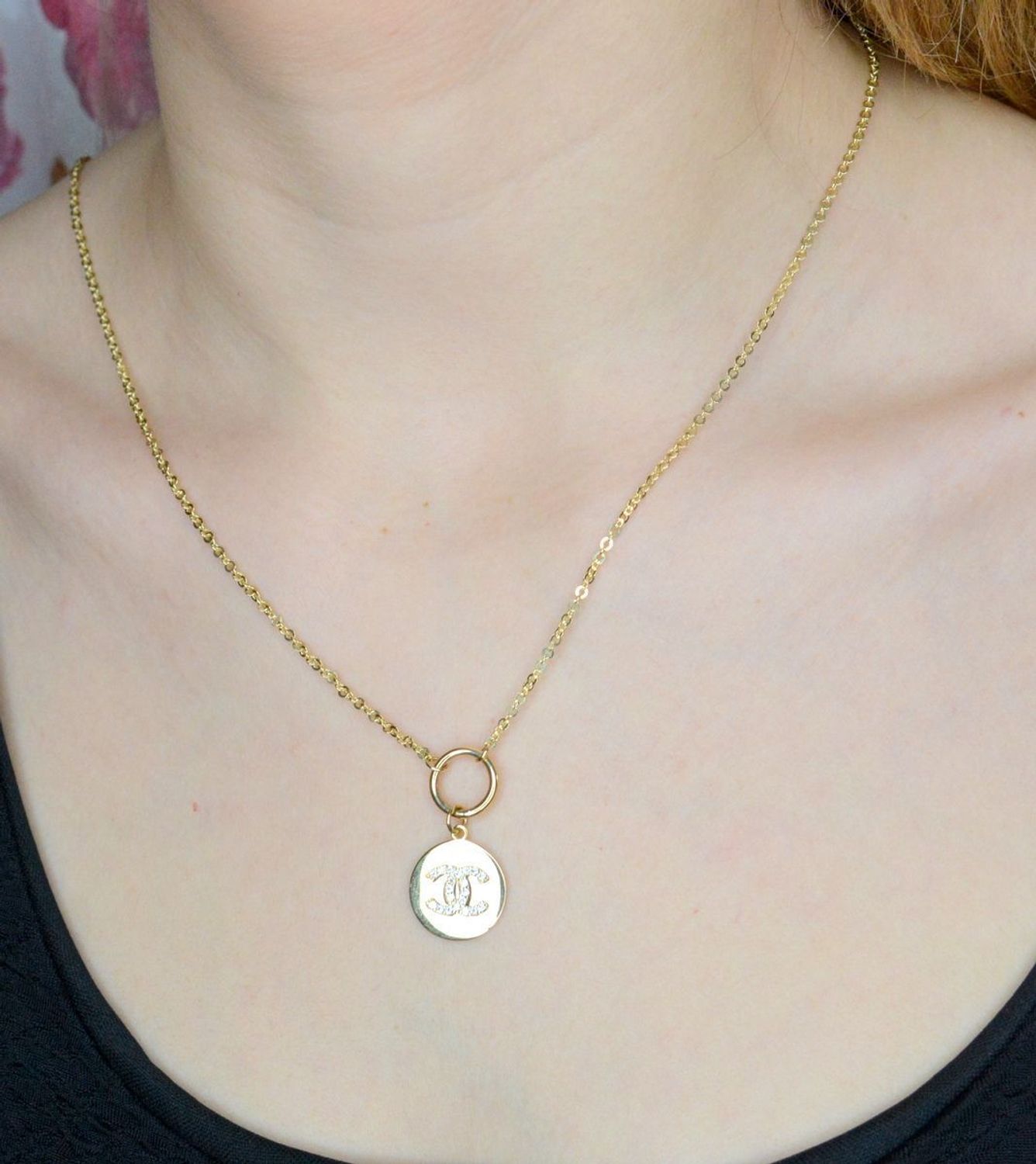 Naszyjnik złoty 585 Modny wzór Chanelki DIA-NSZ-9704-585 (2).jpg