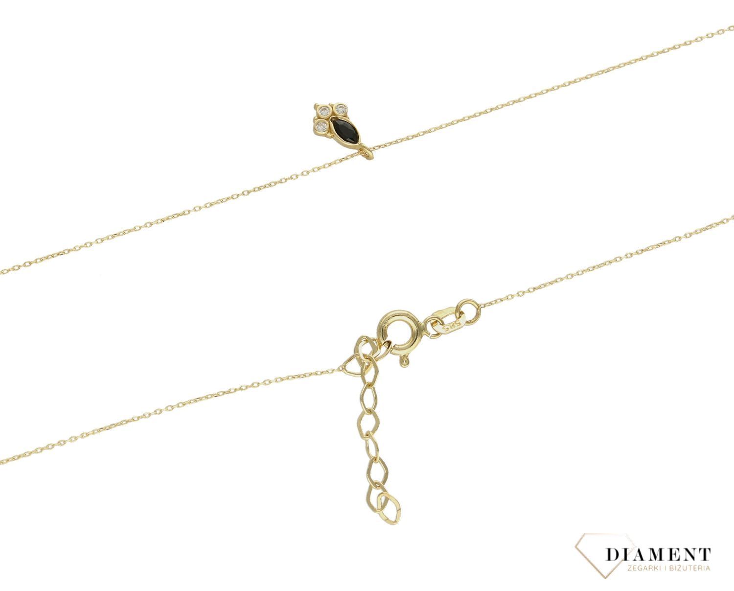 Złoty naszyjnik 585 z delikatną zawieszką DIA-NSZ-9715-585 (2).jpg