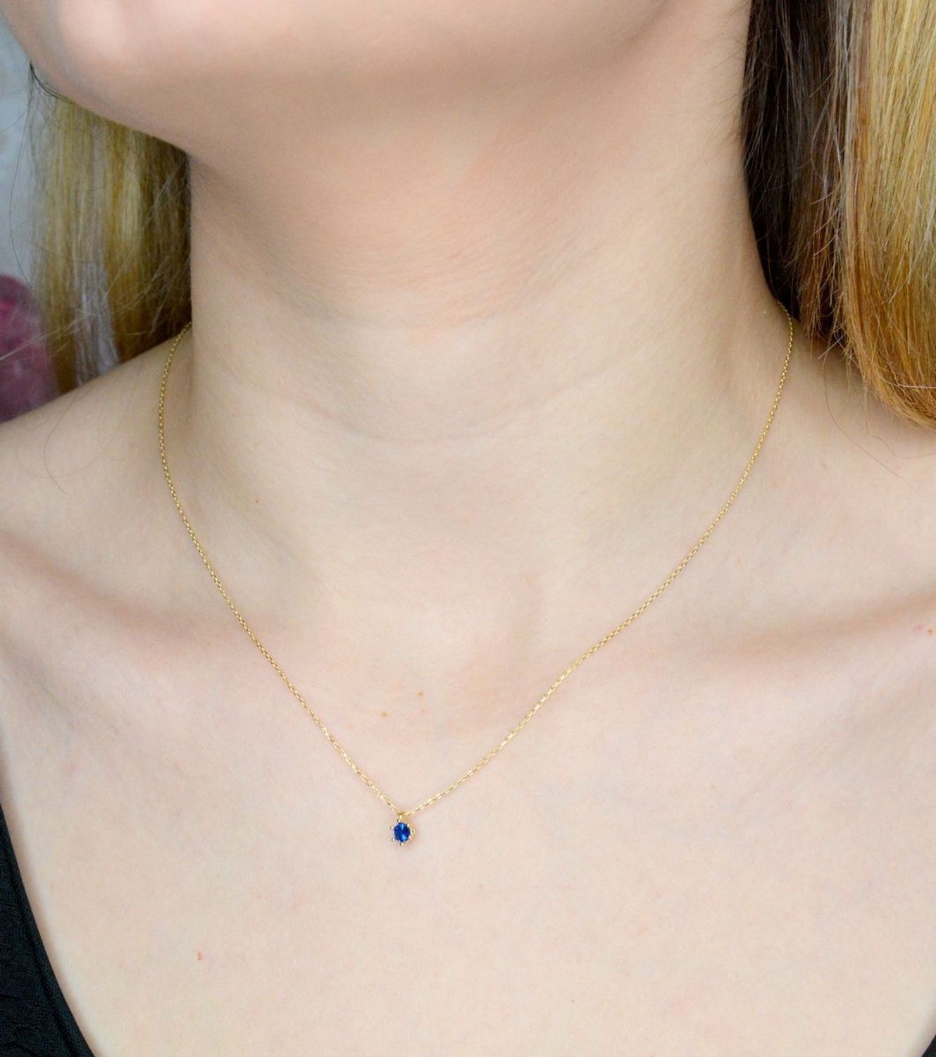 Naszyjnik złoty 585 z cyrkonią w kolorze szafiru DIA-NSZ-9718-585 (2).jpg