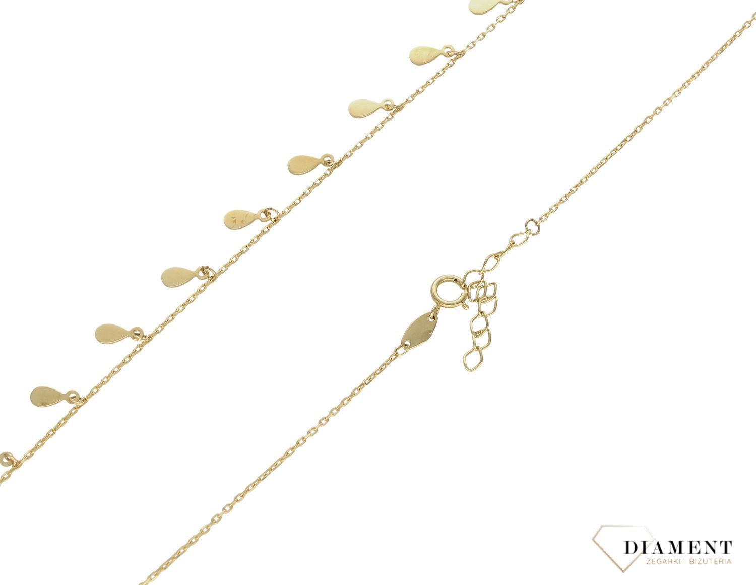 Naszyjnik złoty 585 z małymi zawieszkami DIA-NSZ-9724-585 (2).jpg