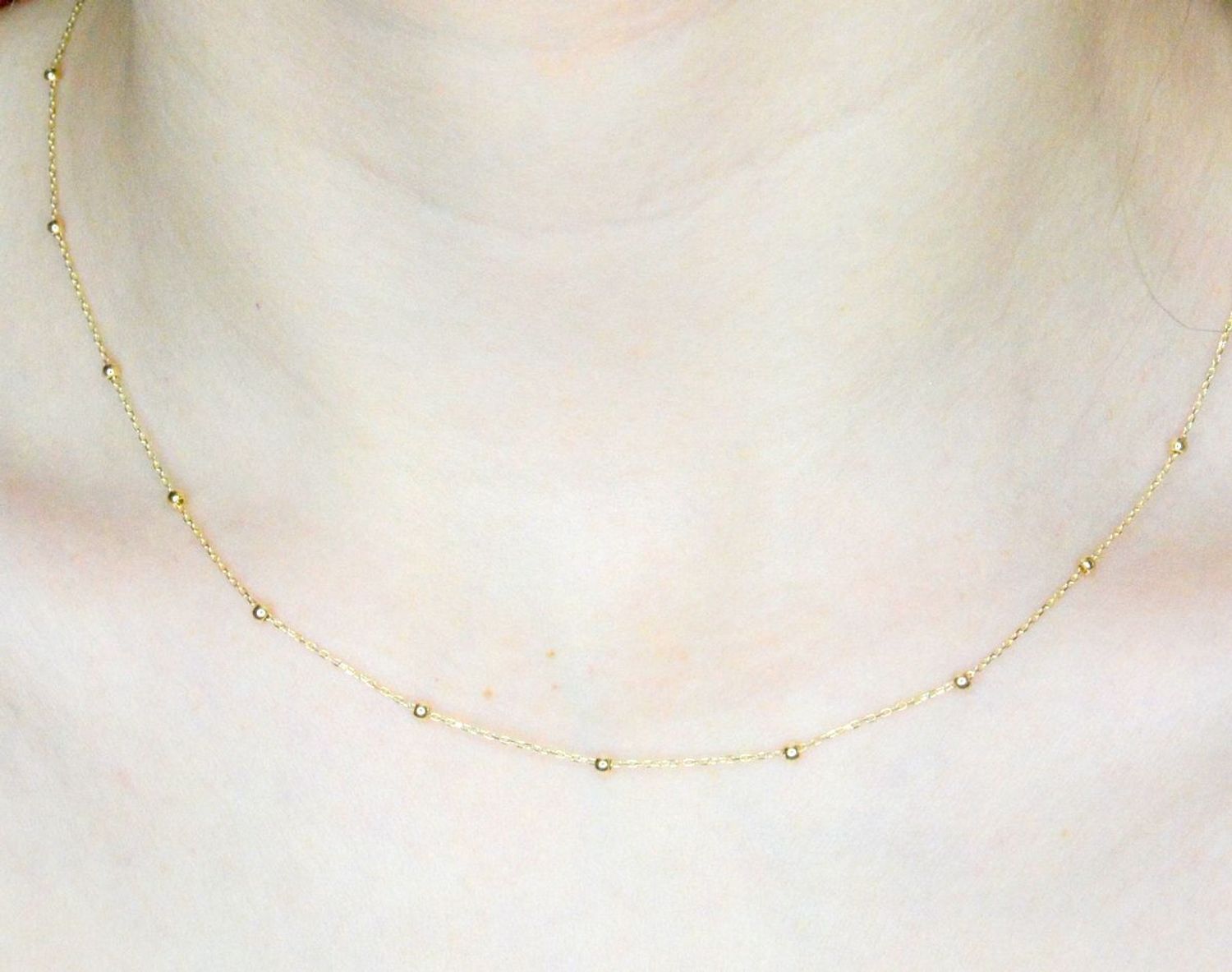 Naszyjnik złoty 585 celebrytka z kuleczkami DIA-NSZ-9727-585 (2).jpg