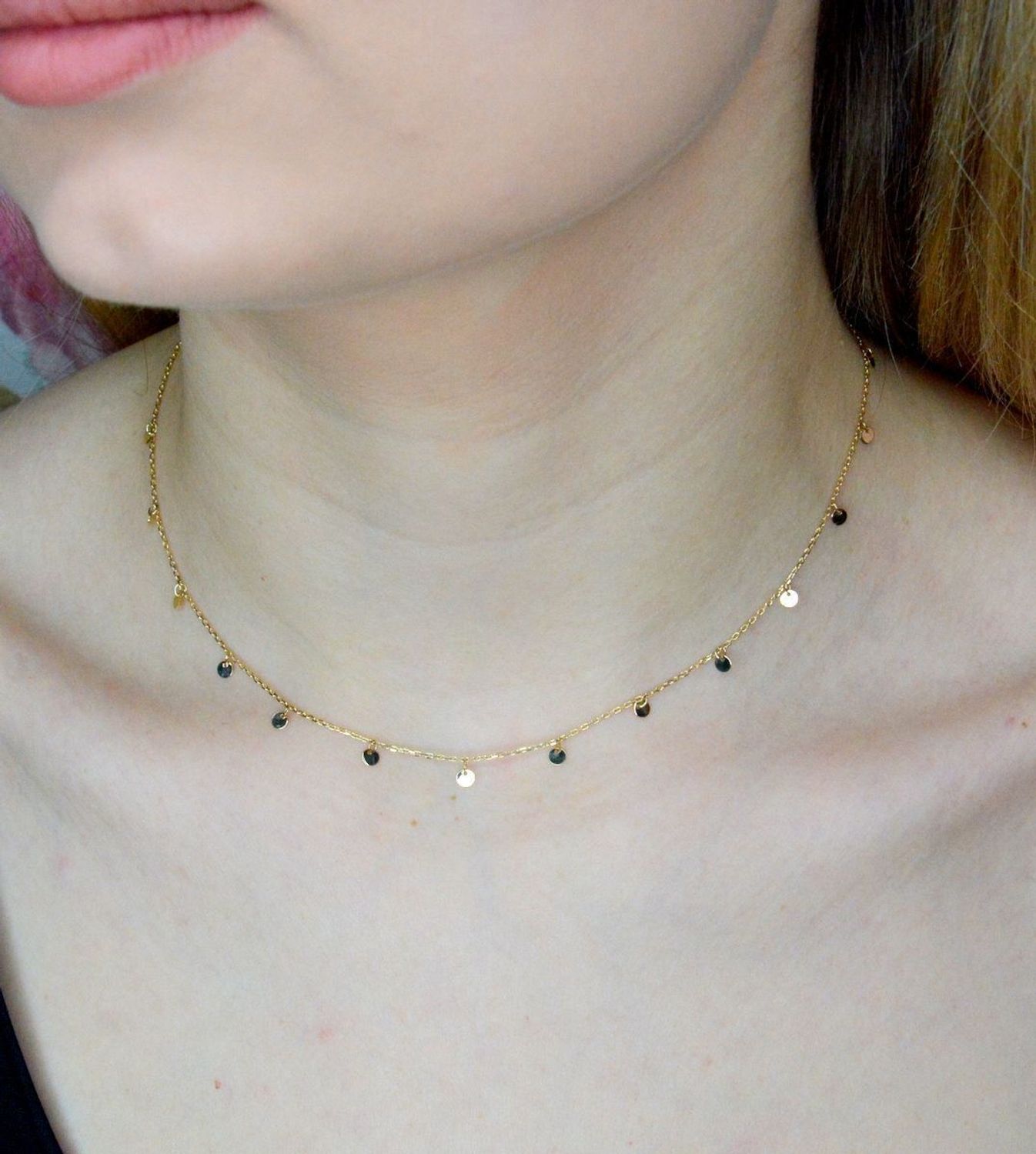 Naszyjnik złoty 585 celebrytka z kółeczkami DIA-NSZ-9728-58 (1).jpg