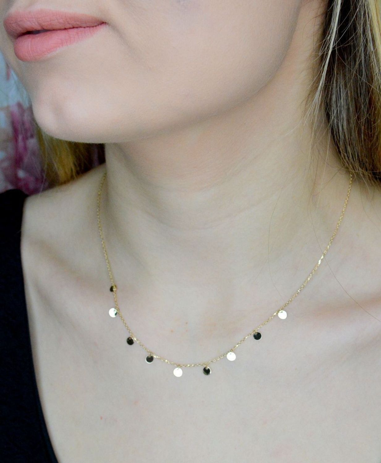 Naszyjnik złoty 585 celebrytka z kółeczkami DIA-NSZ-9729-585 (1).jpg