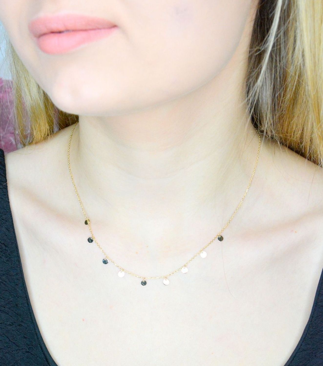 Naszyjnik złoty 585 celebrytka z kółeczkami DIA-NSZ-9729-585 (1).jpg