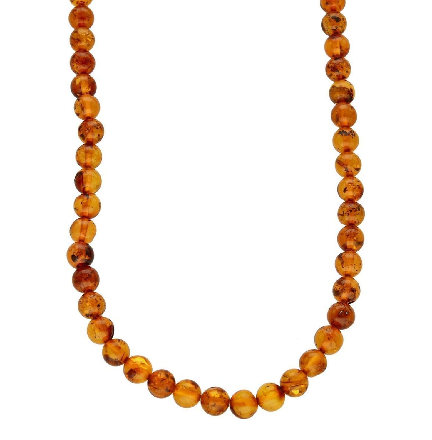 Srebrny naszyjnik damski z brązowym bursztynem DIA-NSZ-9838-925. Naszyjnik z bursztynem w kolorze brązu to propozycja od sklepu jubilerskiego Diament. Naszyjnik z bursztynu będzie ciekawą ozdobą dla wielu kreacji jak również idealn.jpg