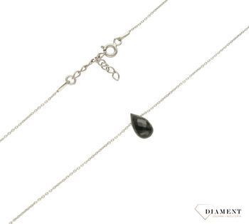 Srebrny naszyjnik damski z kamieniem naturalnym Onyks DIA-NSZ-9982-925. Na ten naszyjnik składa się z zawieszki kamienia naturalnego Onyks w kształcie sopelka. Naszyjnik wykonany z najwyższej próby srebra 925. Idealny na prezent (1).jpg