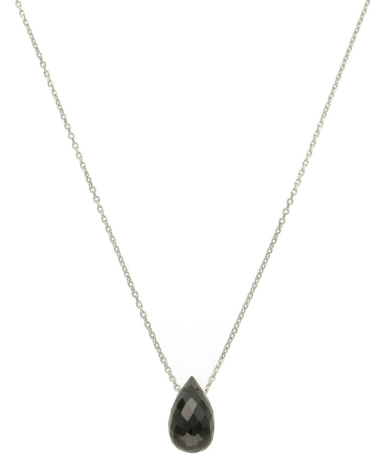 Srebrny naszyjnik damski z kamieniem naturalnym Onyks DIA-NSZ-9982-925. Na ten naszyjnik składa się z zawieszki kamienia naturalnego Onyks w kształcie sopelka. Naszyjnik wykonany z najwyższej próby srebra 925. Idealny na prezent (1.jpg