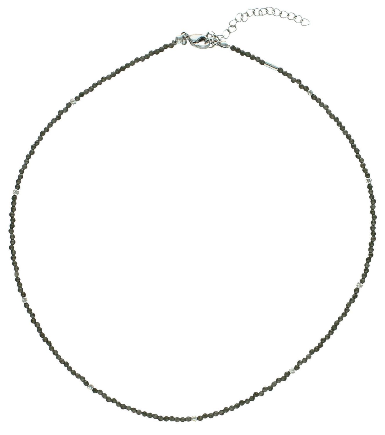 Naszyjnik obsydian DIA-NSZ-A1433346-STAL Naszyjnik damski obsydian. Naszyjniki z kamieniami naturalnymi od lat zachwycają elegancją i ponadczasowym pięknem. Drobne koraliki kamieni naturalnych w 111.jpg