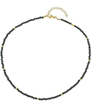 Pozłacany naszyjnik damski z diamentowanym spinelem – 39–44 cm.jpg