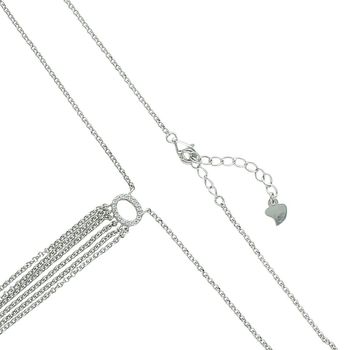 Naszyjnik Srebrny 925 „Aurora” z Cyrkoniami – Elegancka Krawatka zapięcie.jpg