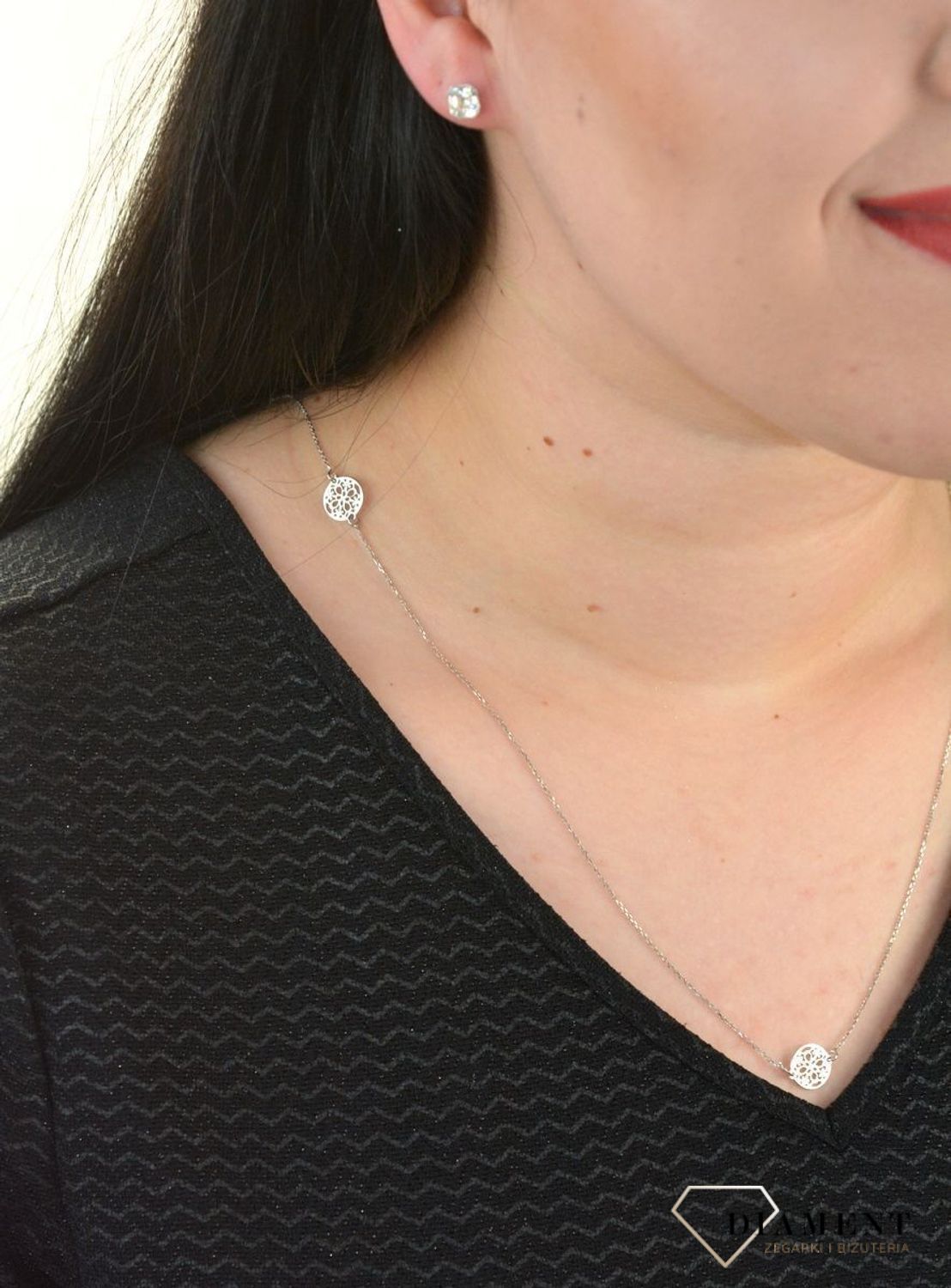 Srebrny naszyjnik celebrytka ażurowe koła DIA-NSZ-APARTI15-925.jpg