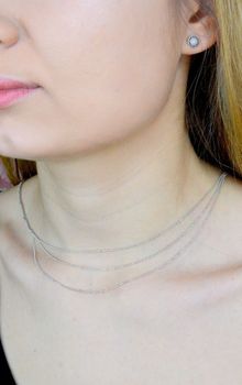 Srebrny naszyjnik damski drobne kuleczki potrójny splot DIA-NSZ-APARTI22-925. Doskonały pomysł na prezent dla każdej kobiety. Oryginalna, prosta biżuteria.  (3).JPG