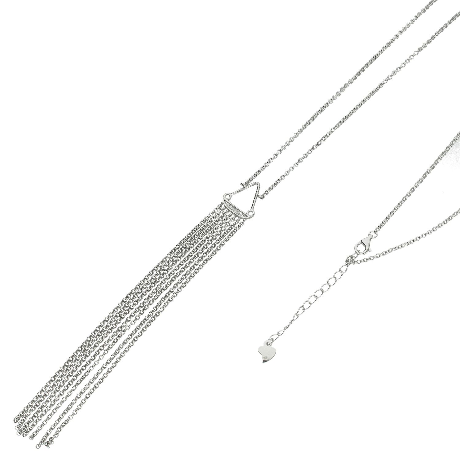 Srebrny naszyjnik celebrytka damska 925 wiszące łańcuszki DIA-NSZ-APARTI4-925. Srebrny naszyjnik damski. Naszyjnik srebrny celebrytka. Srebrna celebrytka damska z zawieszkami. Srebrny naszyjnik celebrytka damska na prezent (3).jpg