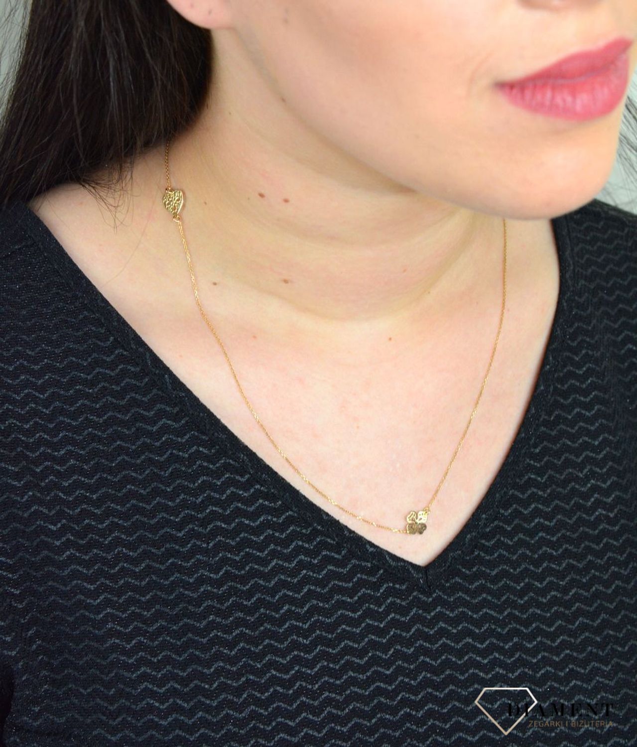 Srebrny naszyjnik celebrytka ażurowe serce, kółko, koniczynka DIA-NSZ-APARTI7-925..jpg