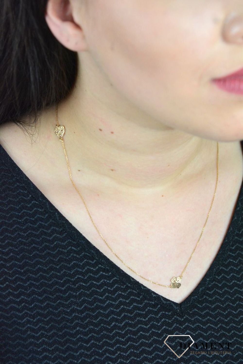 Srebrny naszyjnik celebrytka ażurowe serce, kółko, koniczynka DIA-NSZ-APARTI7-925..jpg